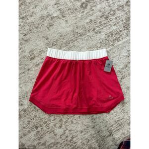 NWT Muev Women's Performance Stretch Pull-On Mini V Skirt Skort Pink Medium
